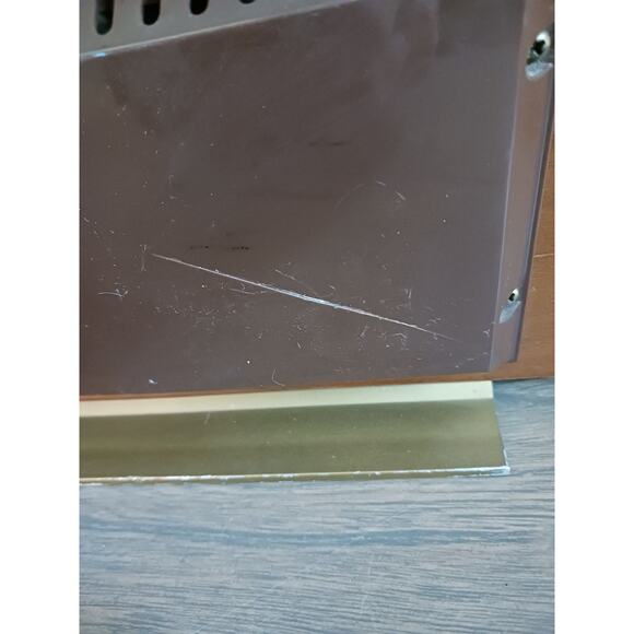 Vtg Airguide Barometer Thermometer Humidity Wood Brass - Picture 6 of 7